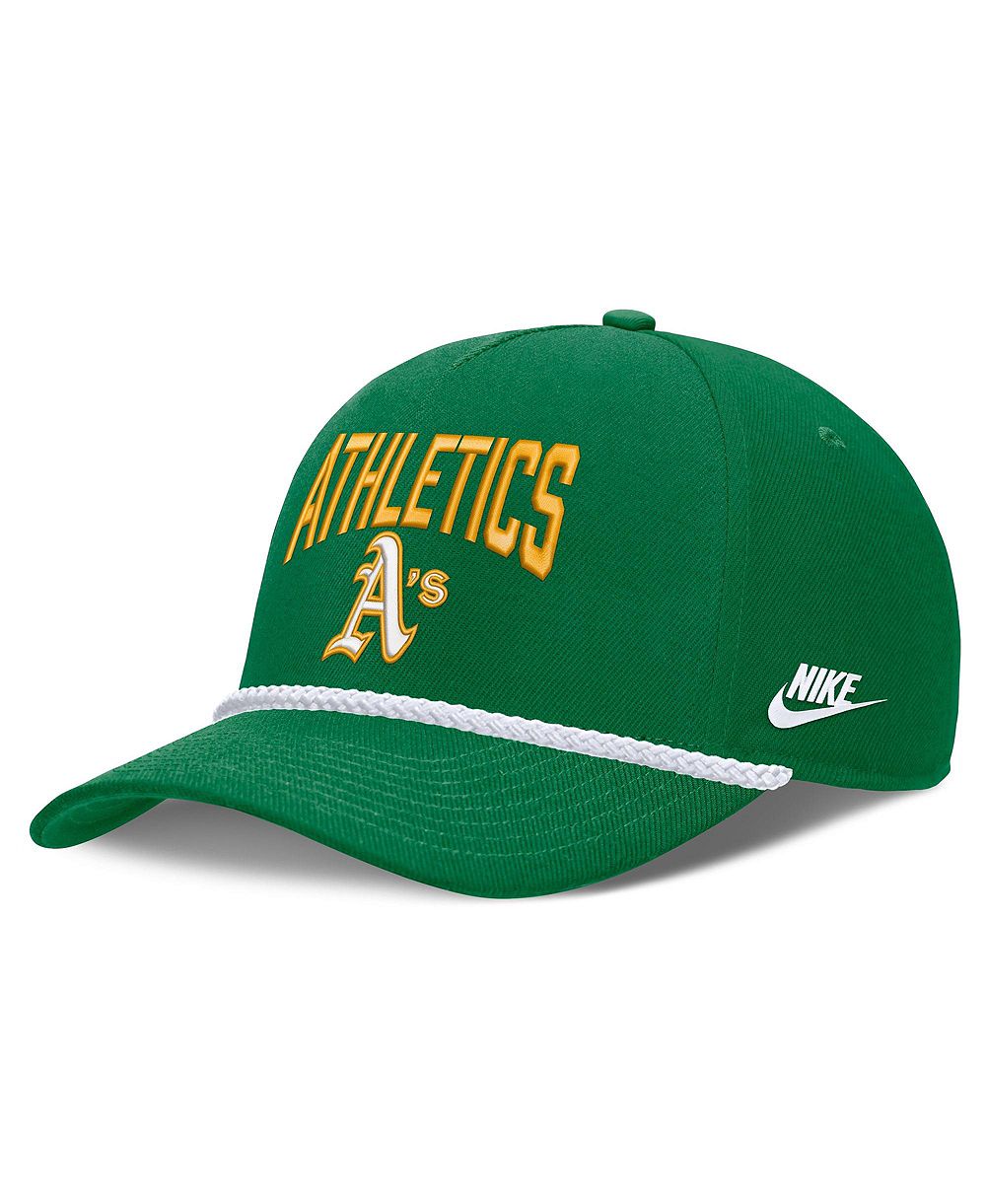 Мужская кепка Nike Green Oakland Athletics Cooperstown Rise Adjustable