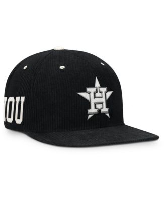 Men's Nike Black Houston Astros Pro Corduroy Structured snapback Hat