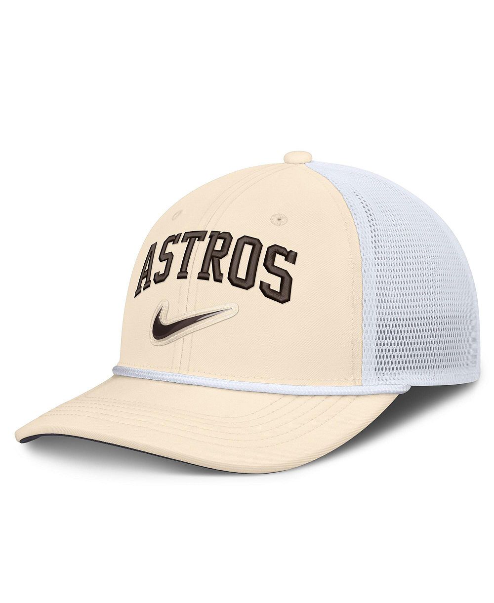 Мужская регулируемая кепка Nike Houston Astros Rise Dri-FIT Trucker Natural/White