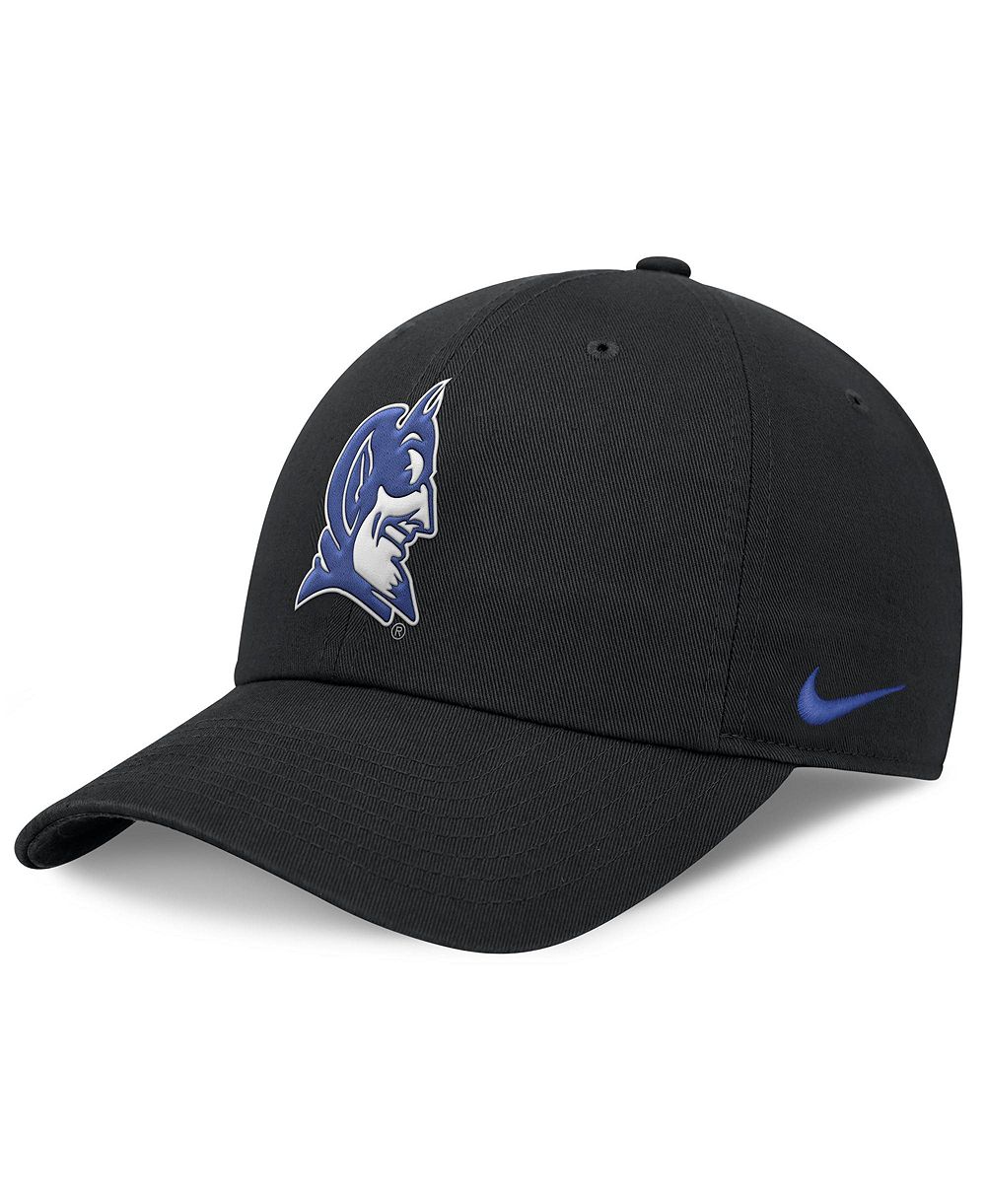 Мужская кепка Nike Black Duke Blue Devils Club Dri-FIT Adjustable