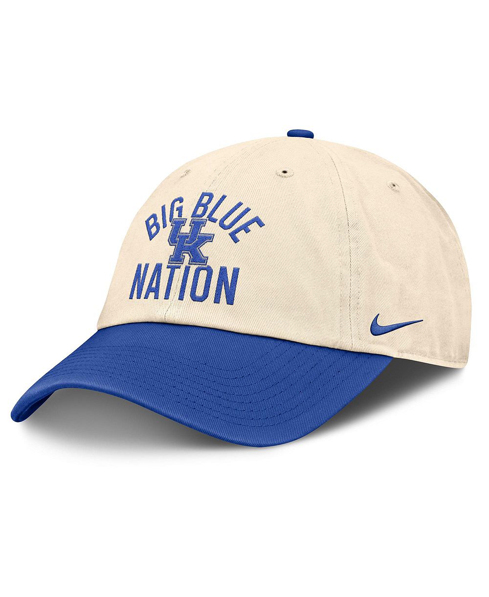 Мужская и женская кепка Nike Natural Kentucky Wildcats 2026 Primetime Natural 2-Tone Club Adjustable