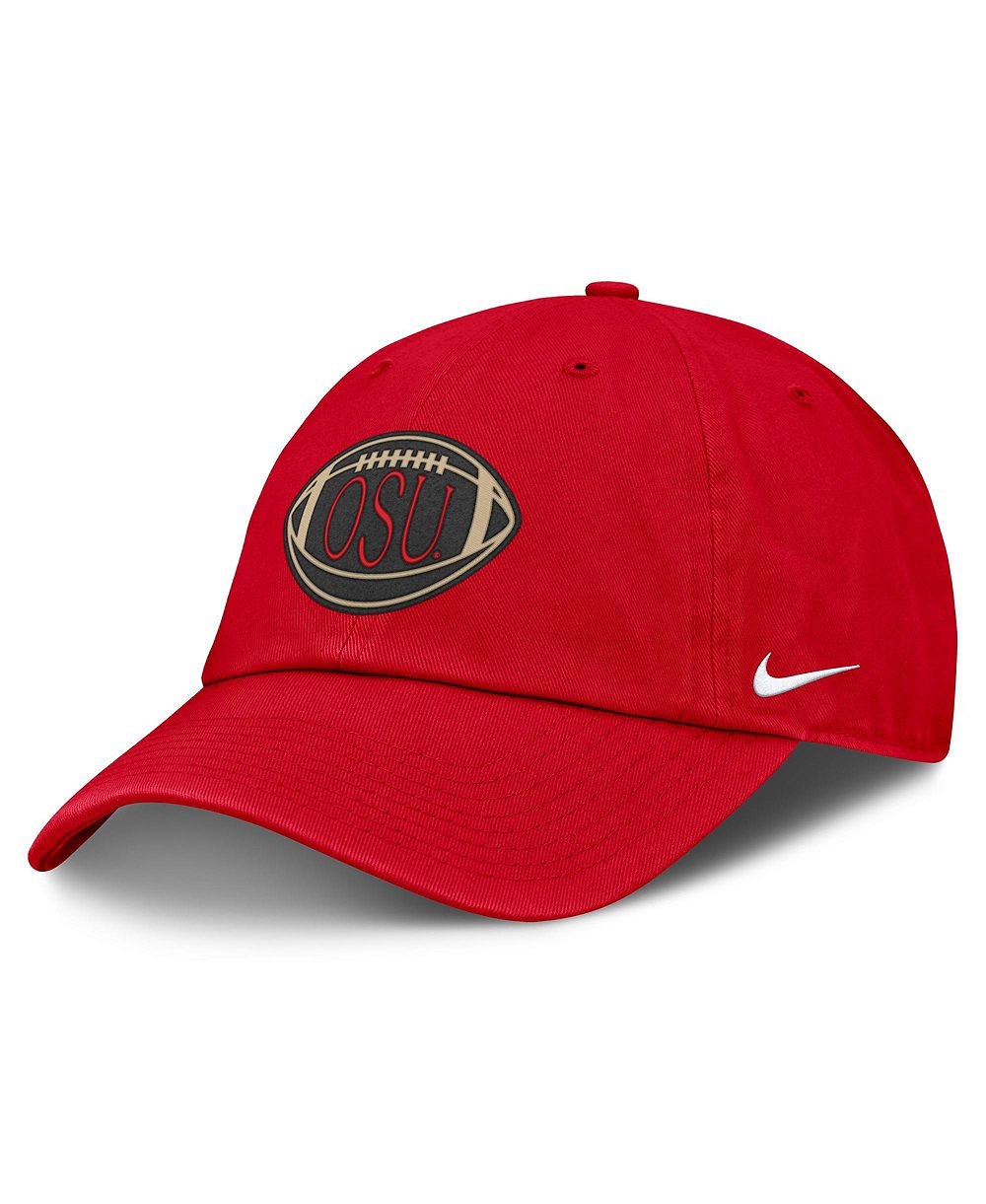 Мужская и женская кепка Nike Scarlet Ohio State Buckeyes Campus Prep Football Club Adjustable