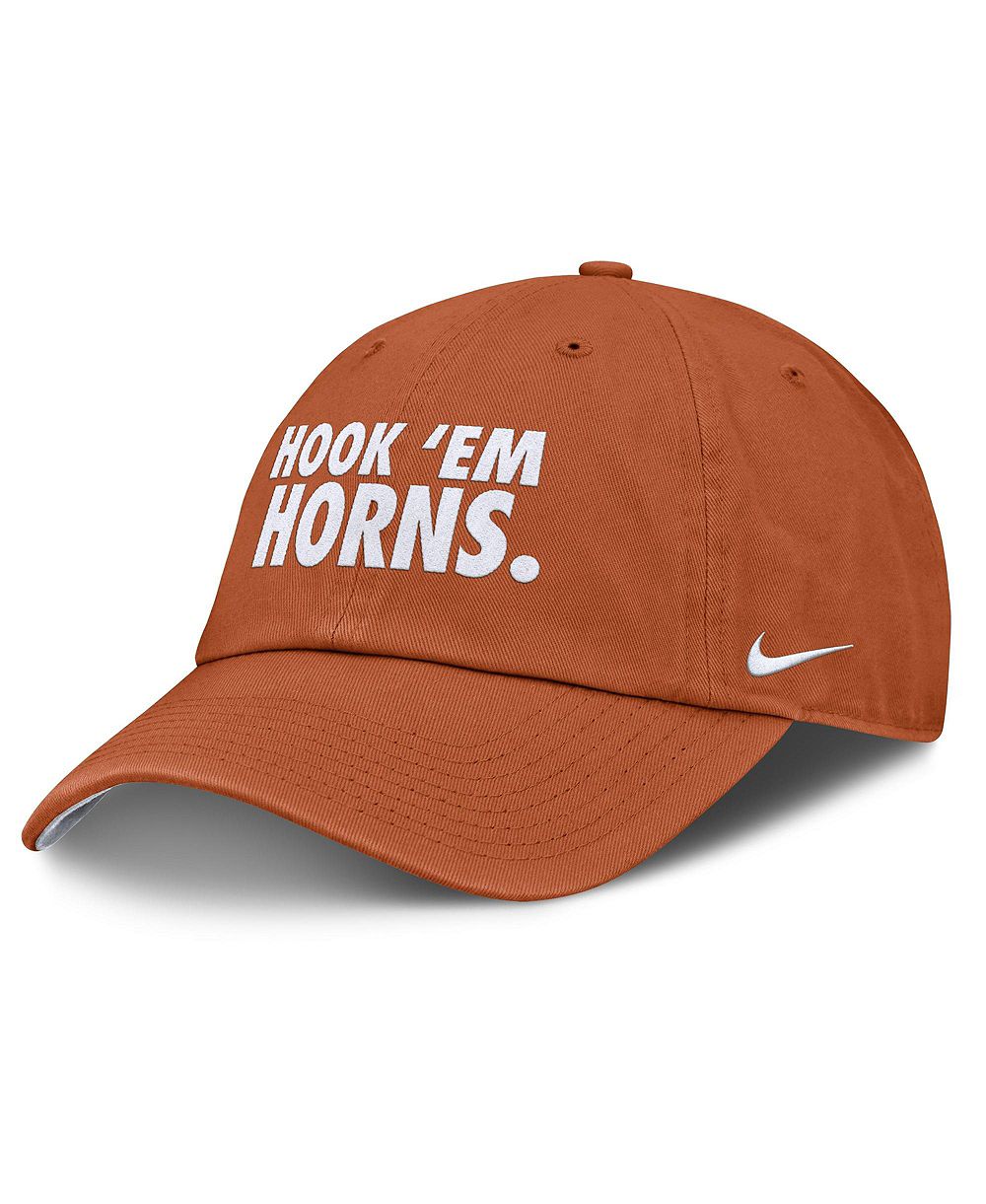Nike Мужская и Женская кепка adjustable Texas Longhorns Primetime Chant Club, цвет Orange