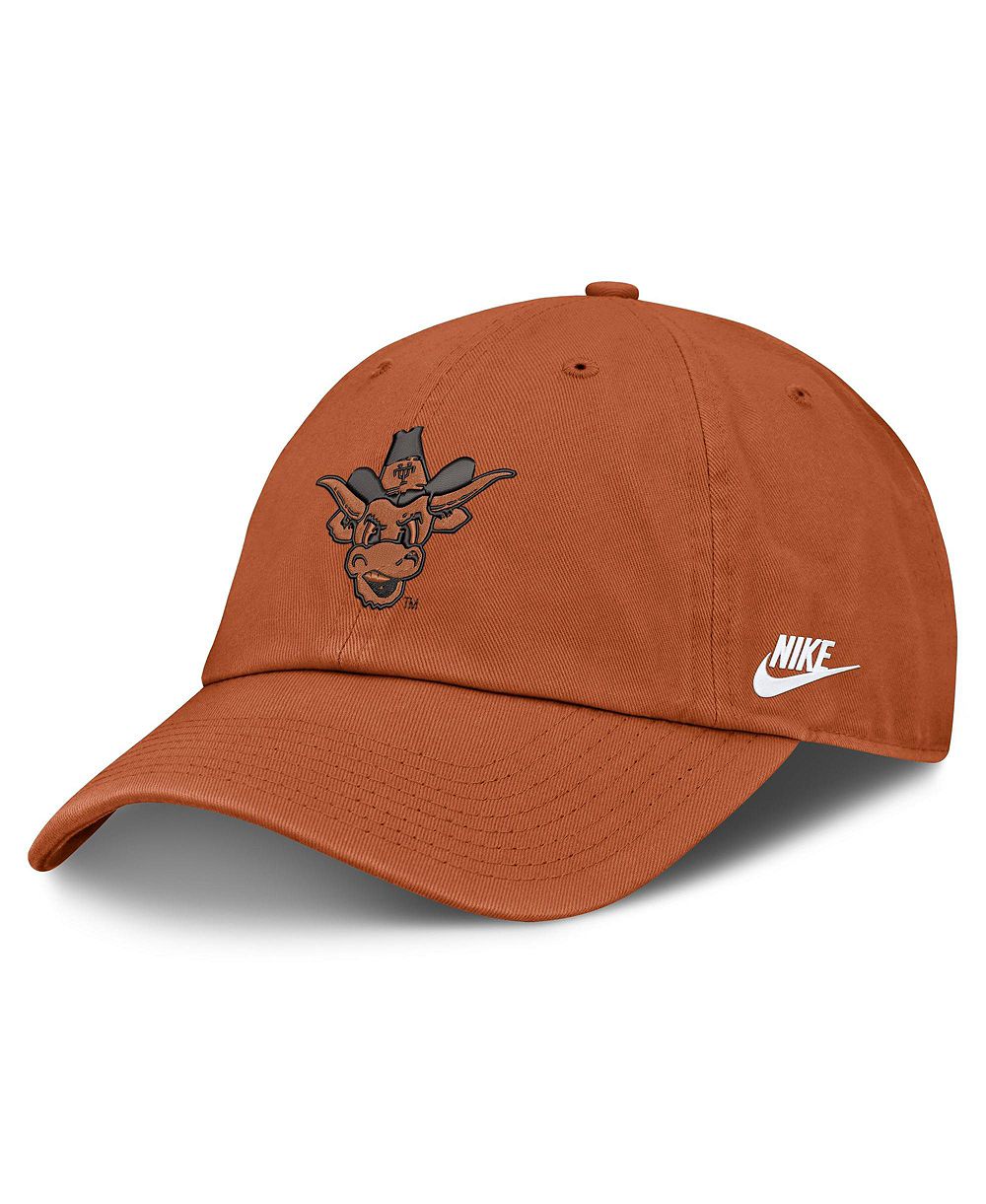 Мужская и женская кепка Nike Texas Longhorns Legacy Letter Club Adjustable