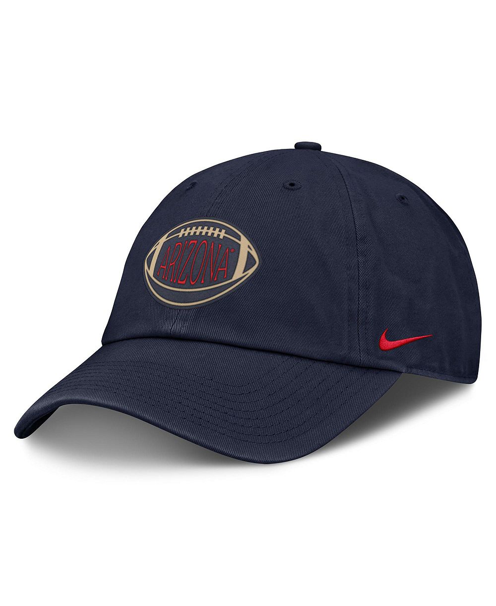 Мужская и Женская Nike Navy Arizona Wildcats Campus Prep Football Club Adjustable Hat