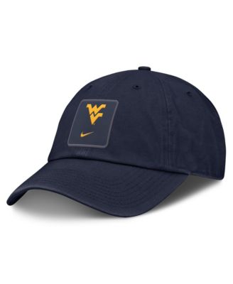 Мужская и женская кепка Nike Navy West Virginia Mountaineers 2026 Sideline Club Adjustable