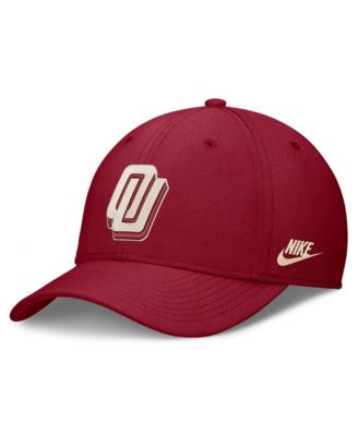Men's Nike Crimson Oklahoma Sooners Dri-FIT Vintage Rise Swooshflex Flex Hat