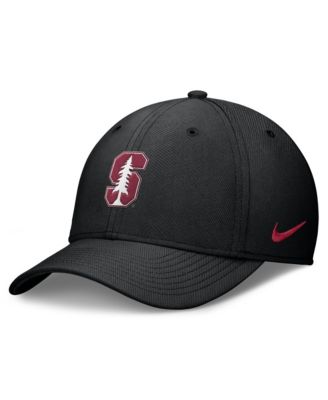 Мужская кепка Nike Black Stanford Cardinal Rise SwooshFlex Dri-FIT