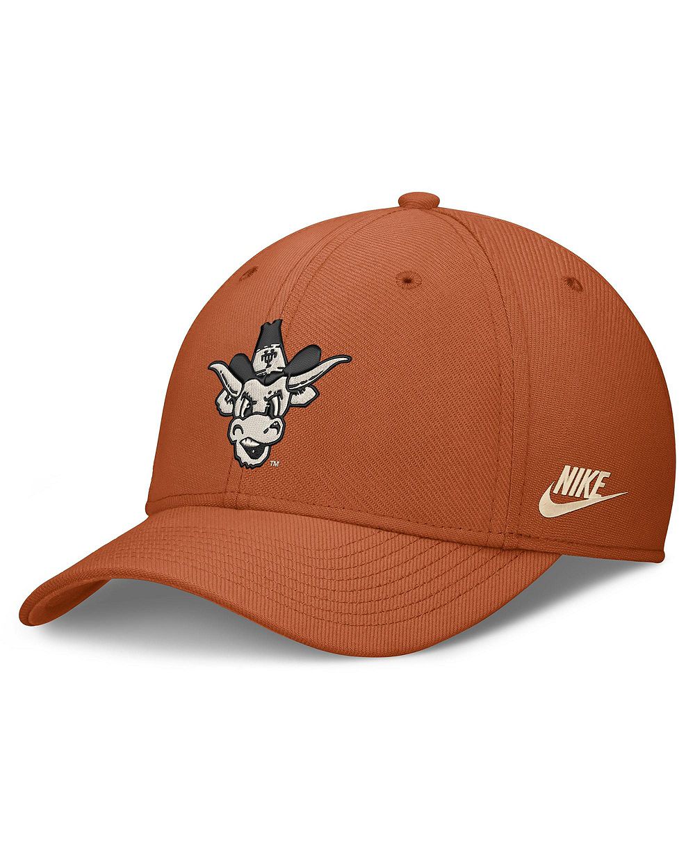 Мужская кепка Nike Texas Orange Texas Longhorns Dri-FIT Vintage Rise Swooshflex Flex