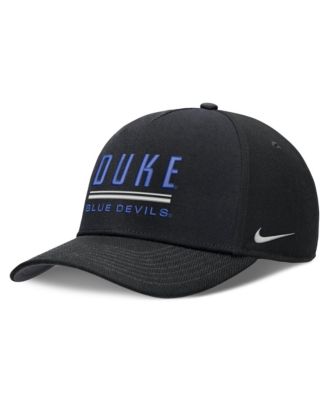 Мужская регулируемая кепка Nike Black Duke Blue Devils 2026 Sideline Dri-FIT Rise