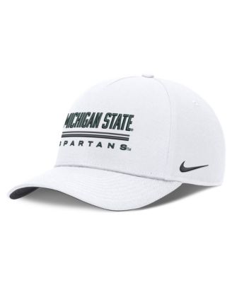 Men's Nike White Michigan State Spartans 2026 Sideline Dri-FIT Rise Adjustable Hat