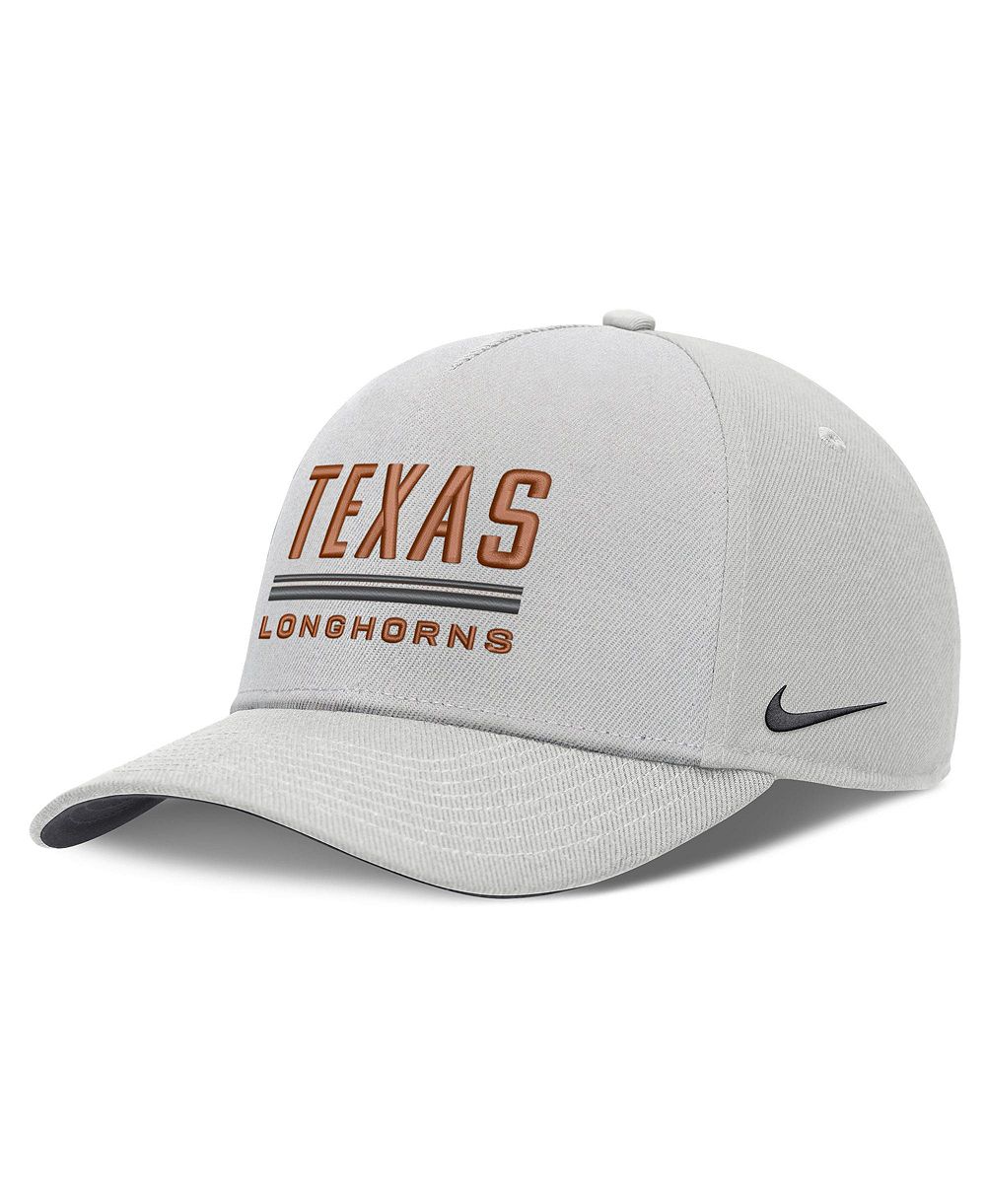 Мужская кепка Nike Gray Texas Longhorns 2026 Sideline Dri-FIT Rise Adjustable