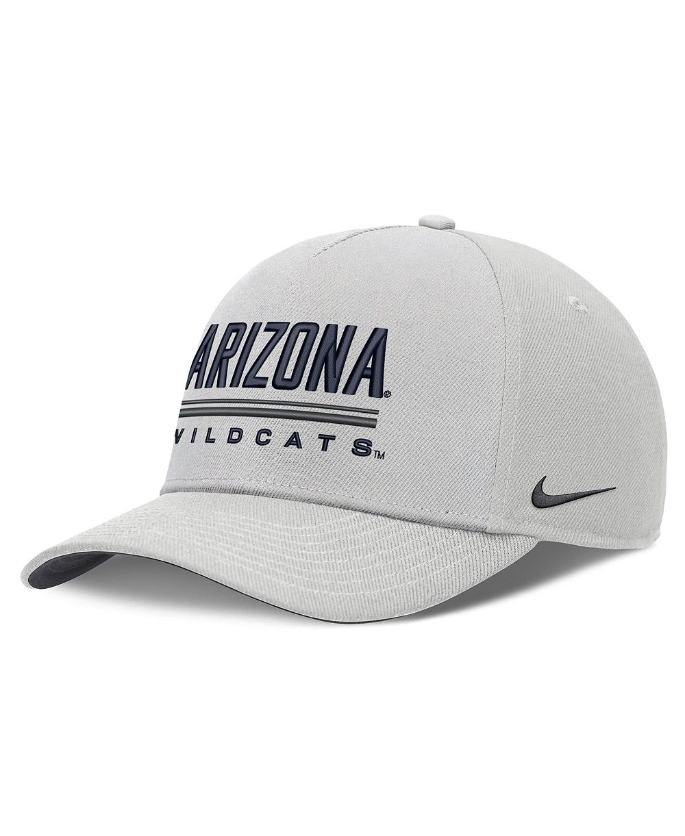 Мужская серая кепка Arizona Wildcats 2026 Sideline Dri-FIT Rise регулируемая