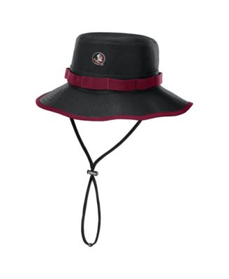 Men's Nike Black Florida State Seminoles 2026 Sideline Apex Boonie Bucket Hat