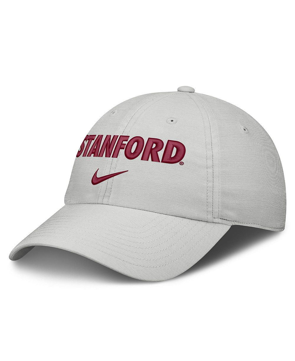 Мужская и Женская Nike Gray Stanford Cardinal 2026 On-Field Gameday Club Adjustable Hat