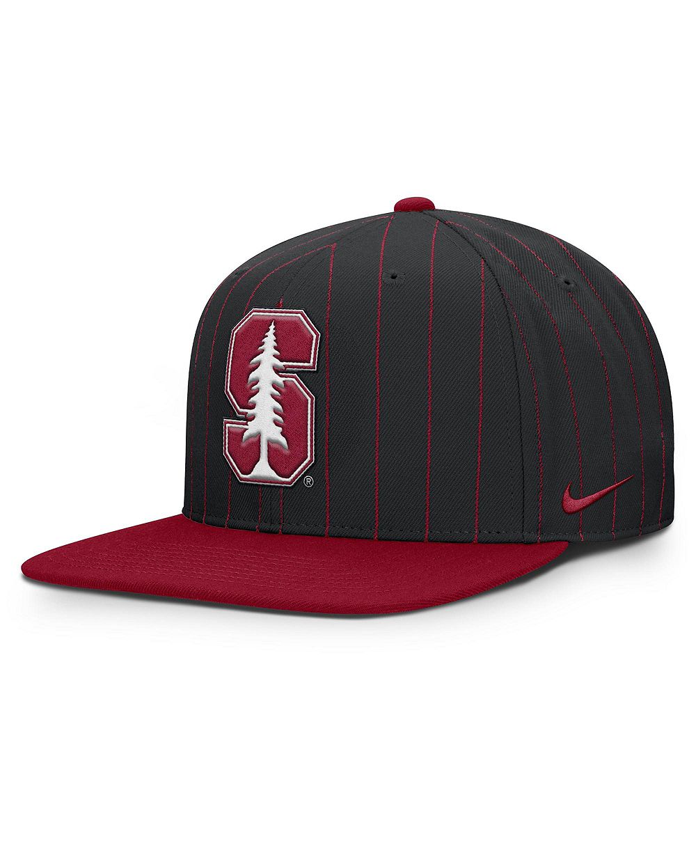 Nike Мужская черная кепка Stanford Cardinal 2026 Primetime Pin Stripe 2-Tone snapback