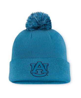 Men's Nike Turquoise Auburn Tigers Primetime Peak Campus Cuffed Knit Hat with Pom