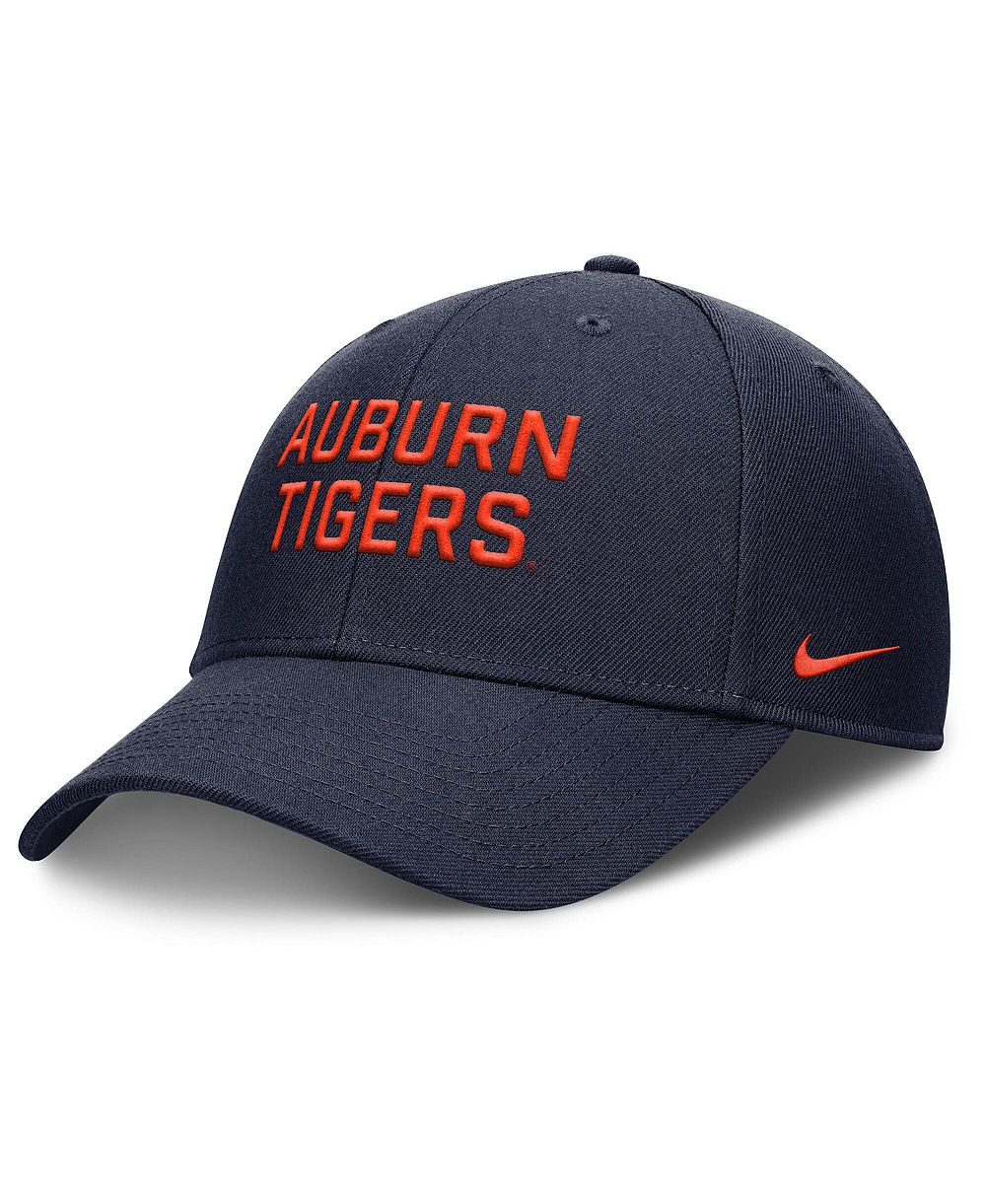 Мужская кепка Nike Navy Auburn Tigers 2025 Sideline Rise Practice регулируемая