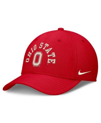 Мужская кепка Nike Scarlet Ohio State Buckeyes Campus Prep Chained Arched Swooshflex Flex