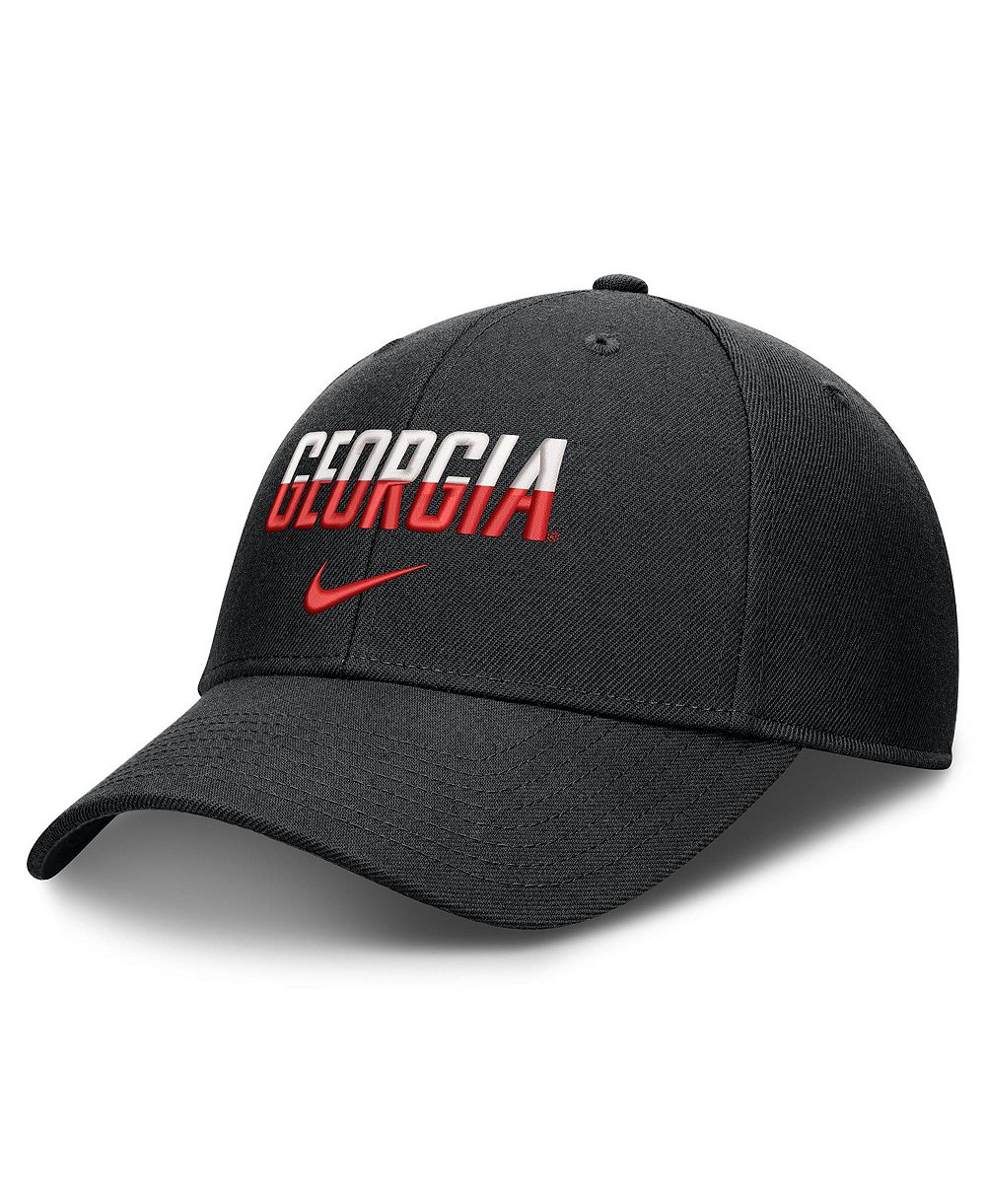 Men's and Women's Nike Black Georgia Bulldogs 2026 On-Field Gameday Rise Adjustable Hat