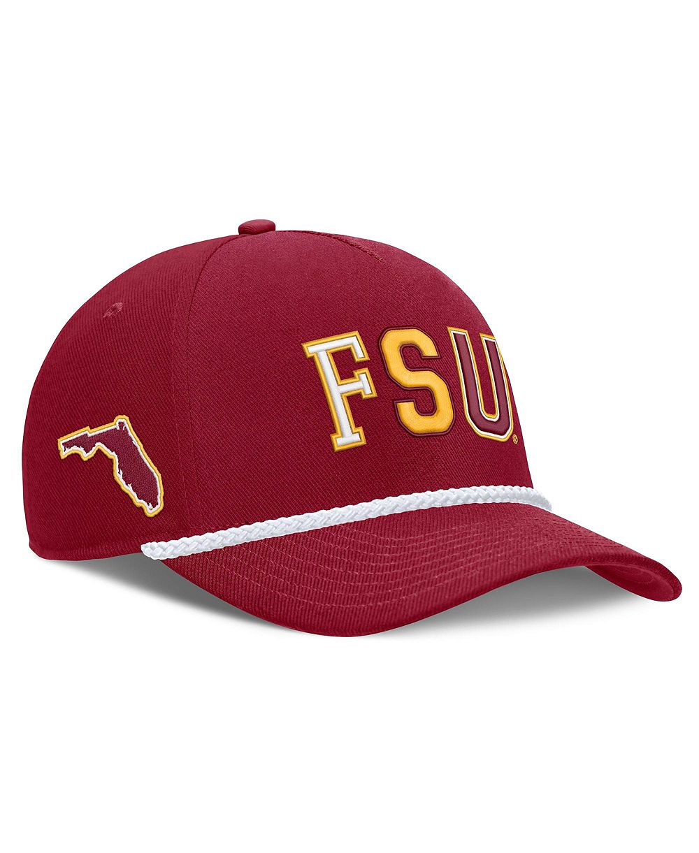 Мужская и Женская Nike Hat Florida State Seminoles 2026 Basketball Refresh 5-Panel Rope Rise