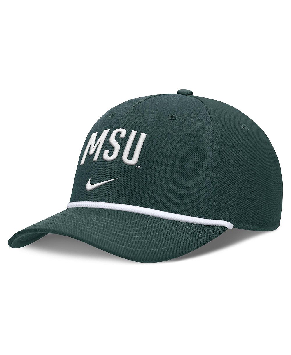 Мужская кепка Nike Michigan State Spartans Rise Campus Adjustable зеленая