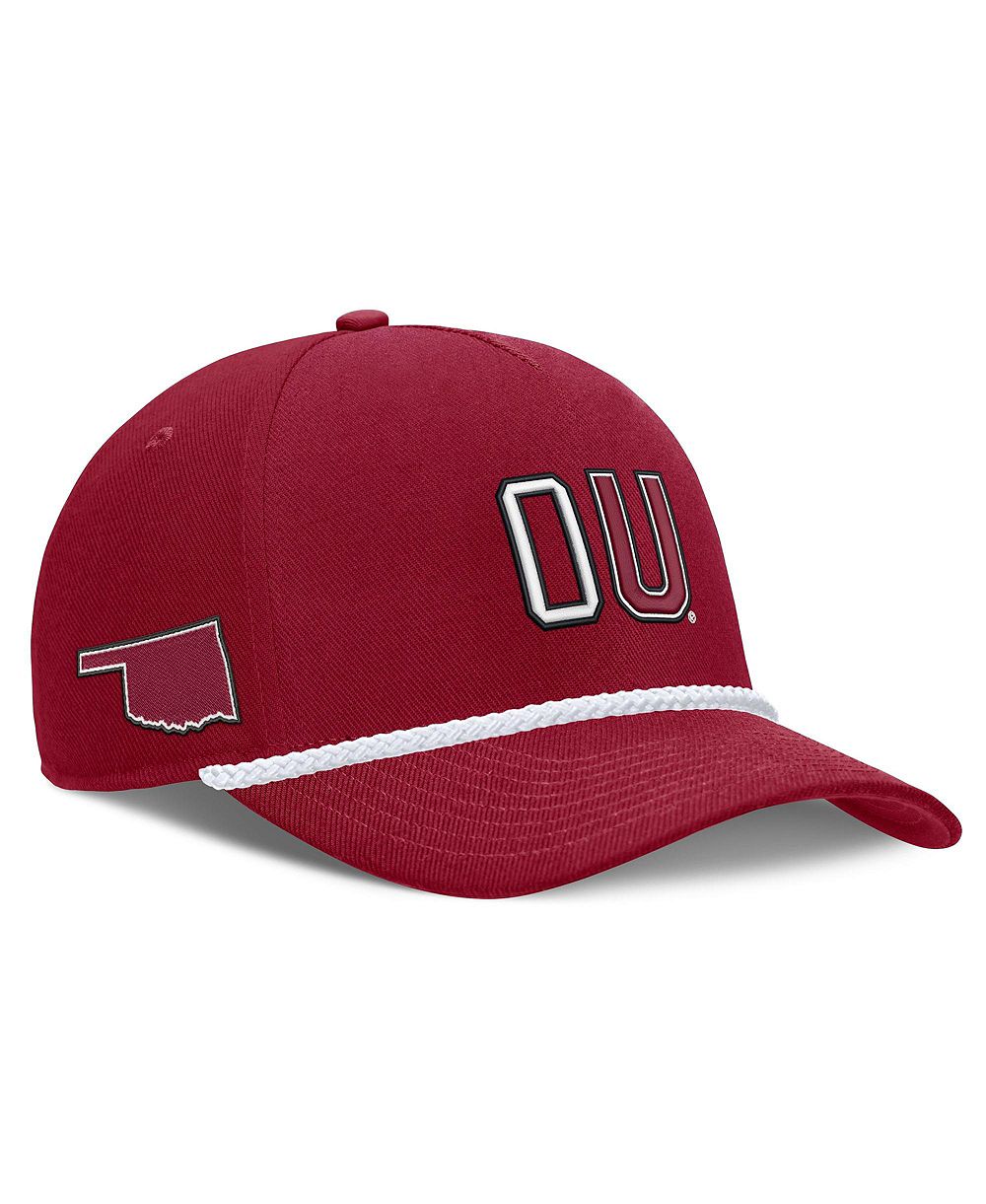 Men's and Women's Nike Crimson Oklahoma Sooners 2026 Basketball Refresh 5-Panel Rope Rise Hat