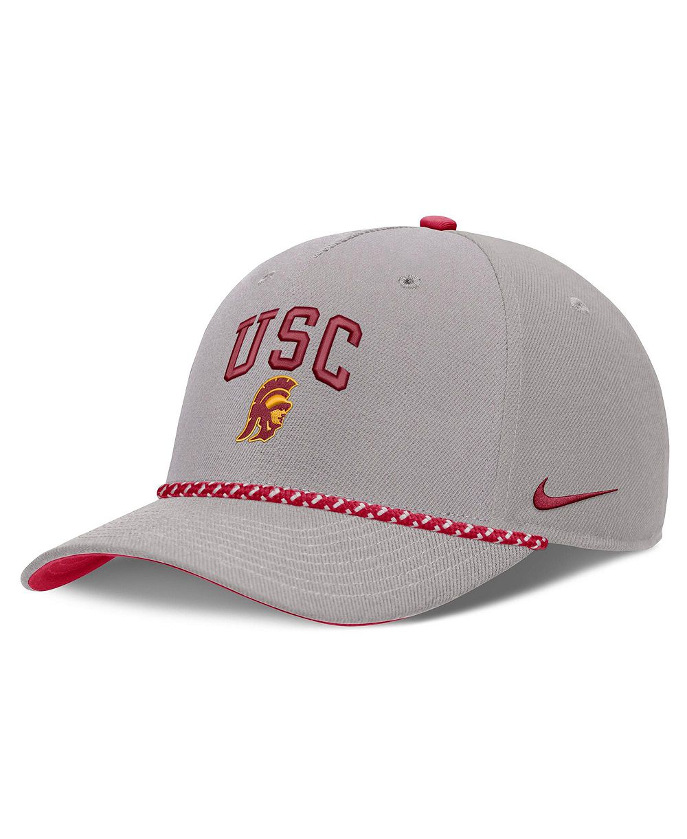 Men's and Women's Nike Gray USC Trojans Primetime Rise Rope Adjustable Hat