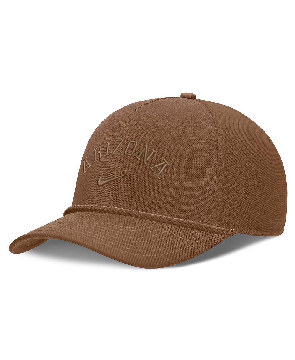Мужская и женская кепка Nike Tan Arizona Wildcats Campus Prep Tonal Rope Rise 5-Panel Adjustable