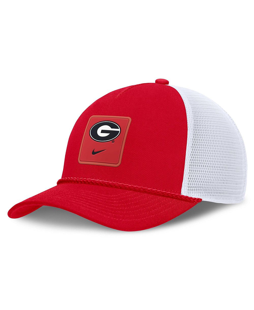 Мужская и женская кепка Nike Georgia Bulldogs 2026 On-Field Gameday Rope Trucker регулируемая
