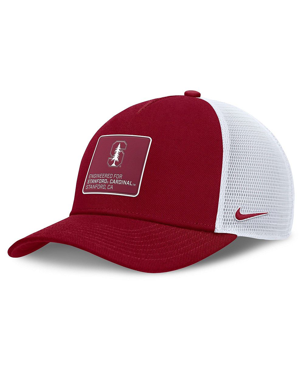 Мужская кепка Nike Cardinal/White Stanford Cardinal 2025 On-Field Rise Engineered Trucker регулируемая