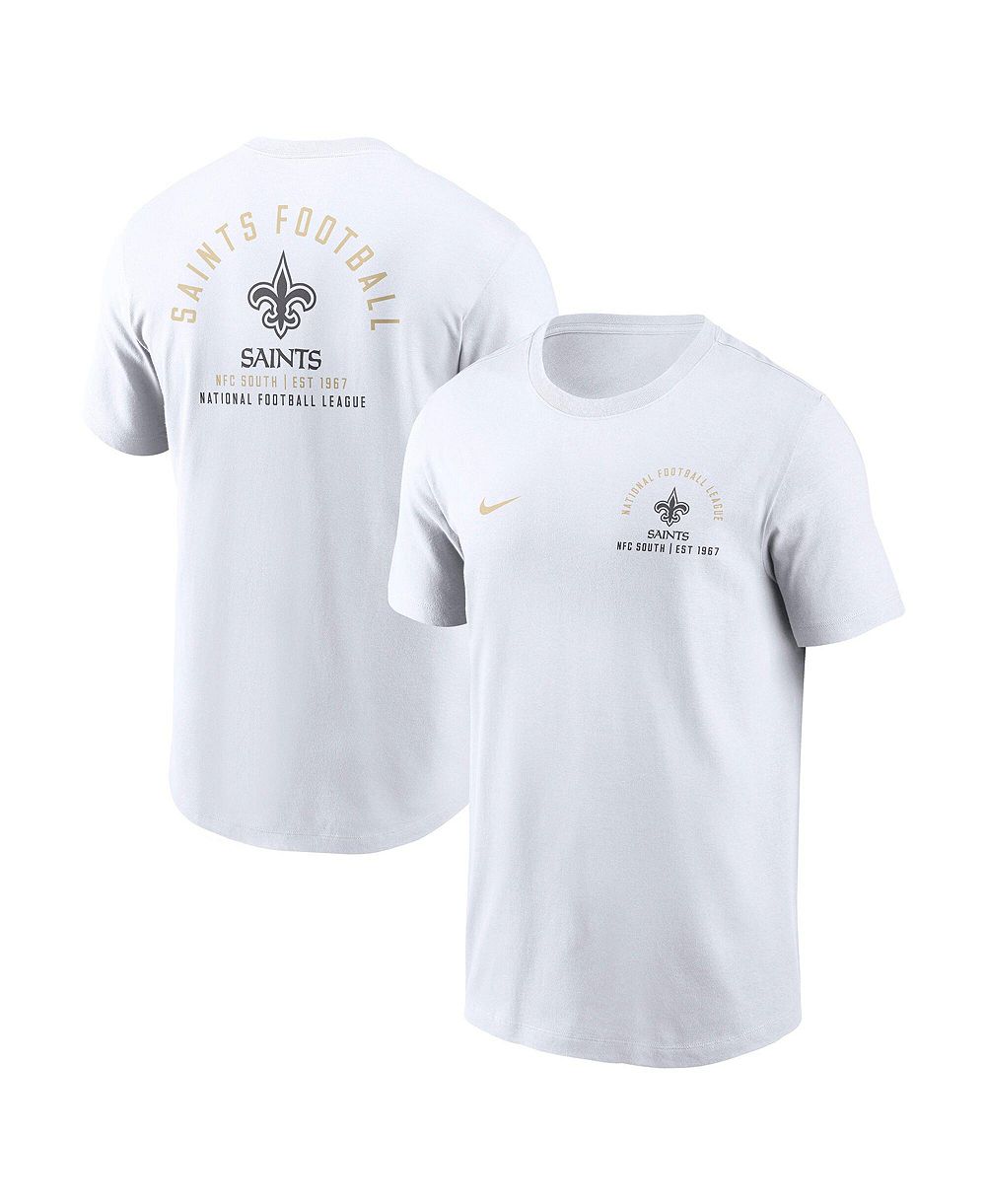 Men's Nike White New Orleans Saints Split Logo T-Shirt