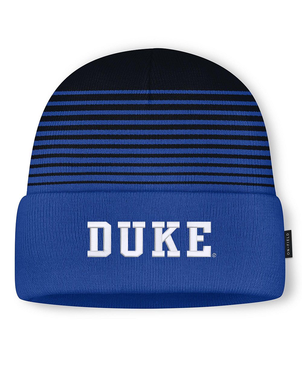 Мужская и женская вязаная шапка Nike Duke Blue Devils On-Field Utility, королевский синий/черный