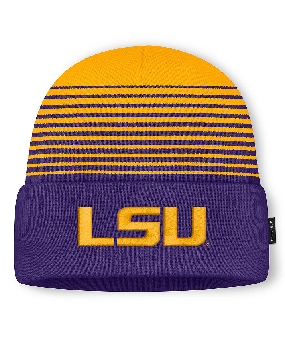 Мужская и женская кепка Nike LSU Tigers On-Field Utility Knit