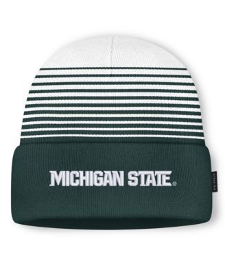 Мужская и женская кепка Nike Green/White Michigan State Spartans On-Field Utility Knit