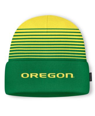 Мужская и Женская кепка Nike Green/Yellow Oregon Ducks On-Field Utility Knit