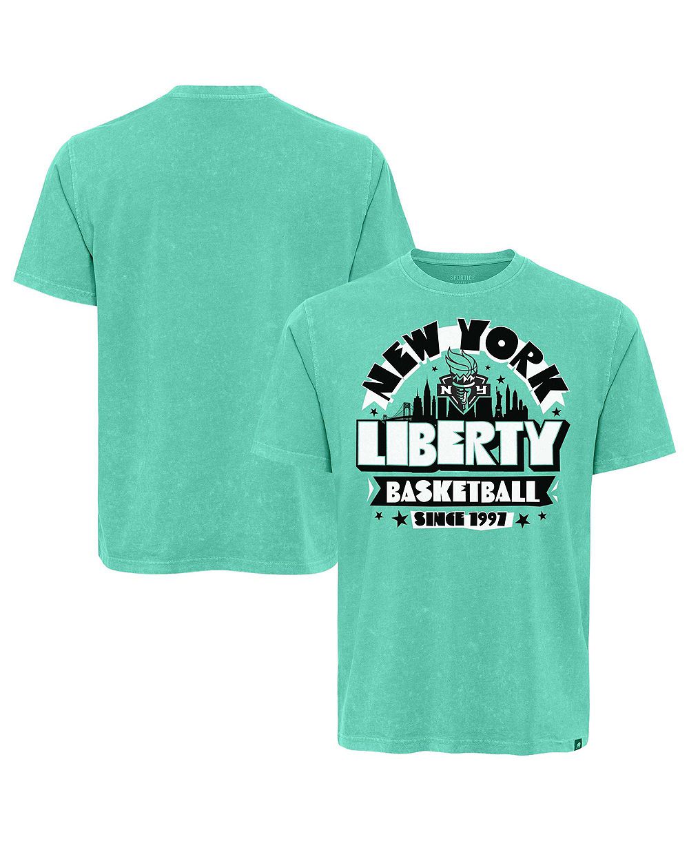 Мужская и женская футболка Sportiqe Mint New York Liberty Mineral Wash
