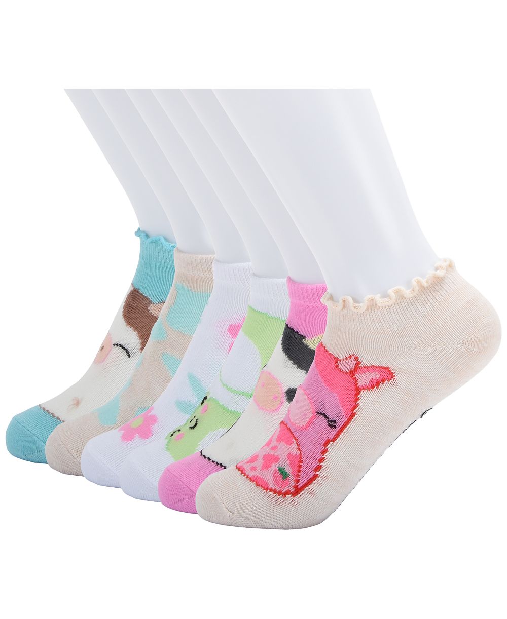 Женские носки Planet Sox Squishmallow No-Show Novelty 6-Pack
