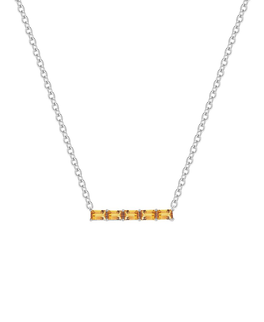 Ожерелье Macy's Citrine 1/2 ct. t.w. Sterling Silver