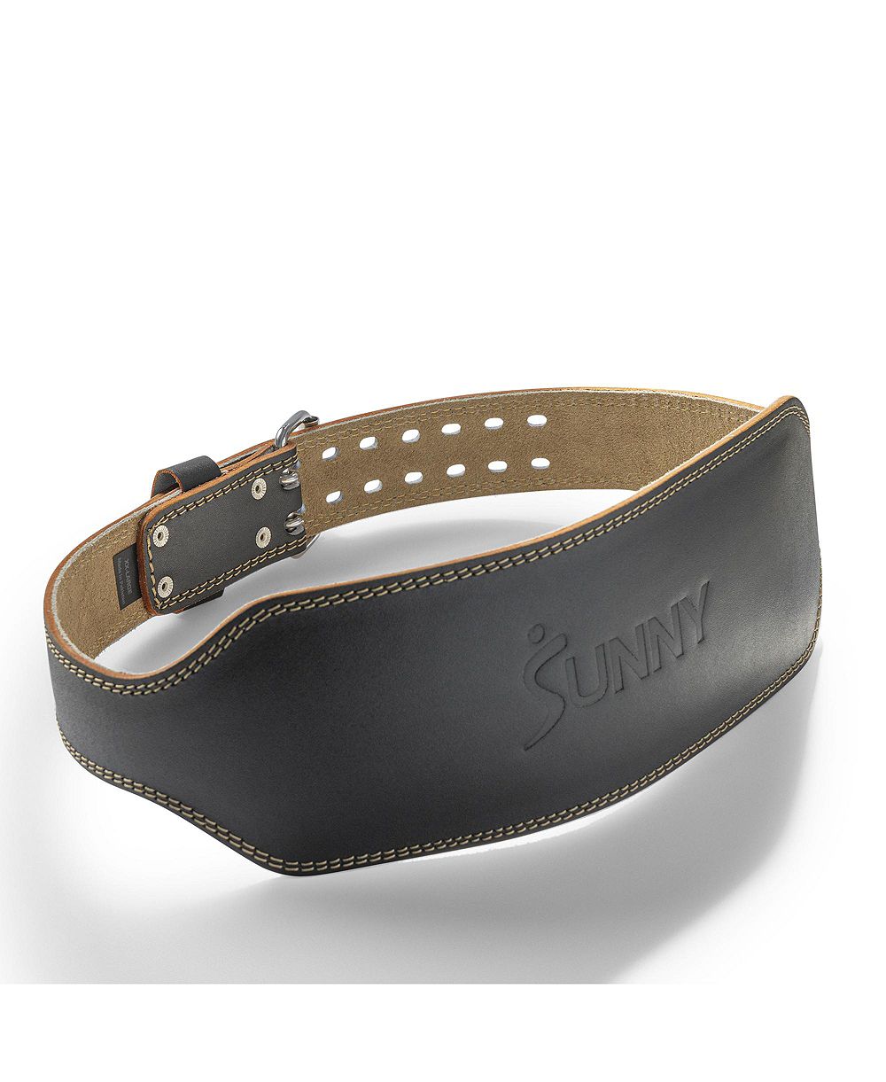 Ремень для тяжелой атлетики Sunny Health and Fitness, 6 дюймов, кожа, для приседаний и становой тяги