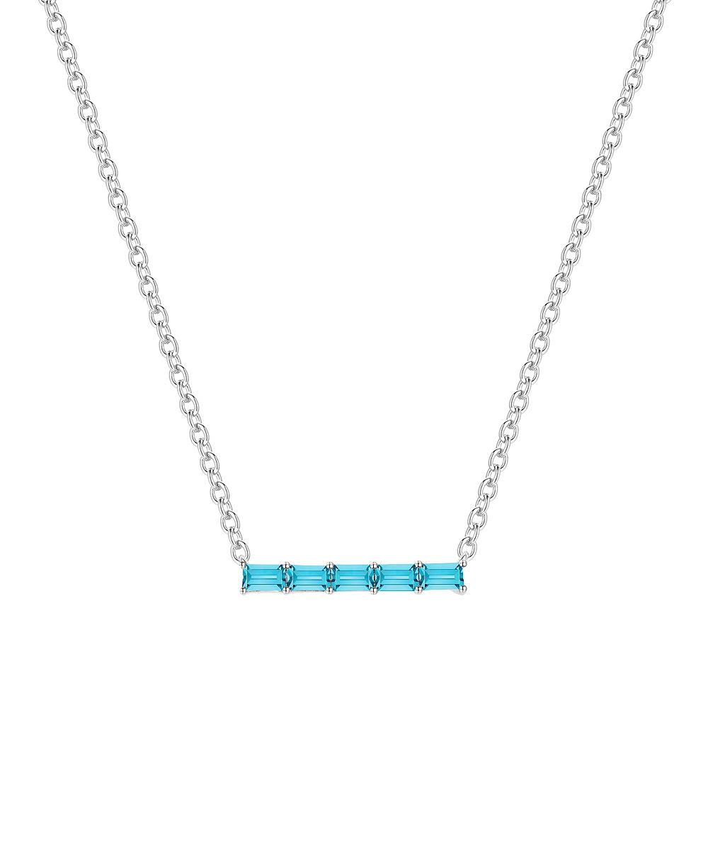 Ожерелье Blue Topaz (3/4 ct. t.w.) из стерлингового серебра