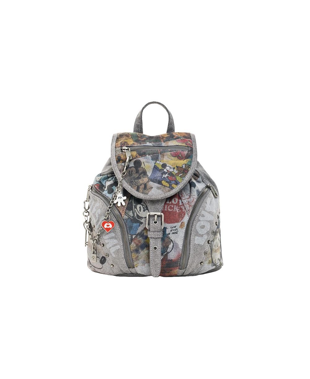 Desigual женский мини-рюкзак из денима с принтом Микки Мауса