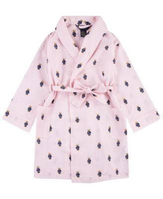 Polo Ralph Lauren халат с медведем Polo для девочек-малышек, размеры 2T-4T