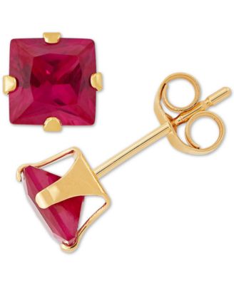 Lab-Grown Ruby Stud Earrings (1 ct. t.w.) in 14k Gold