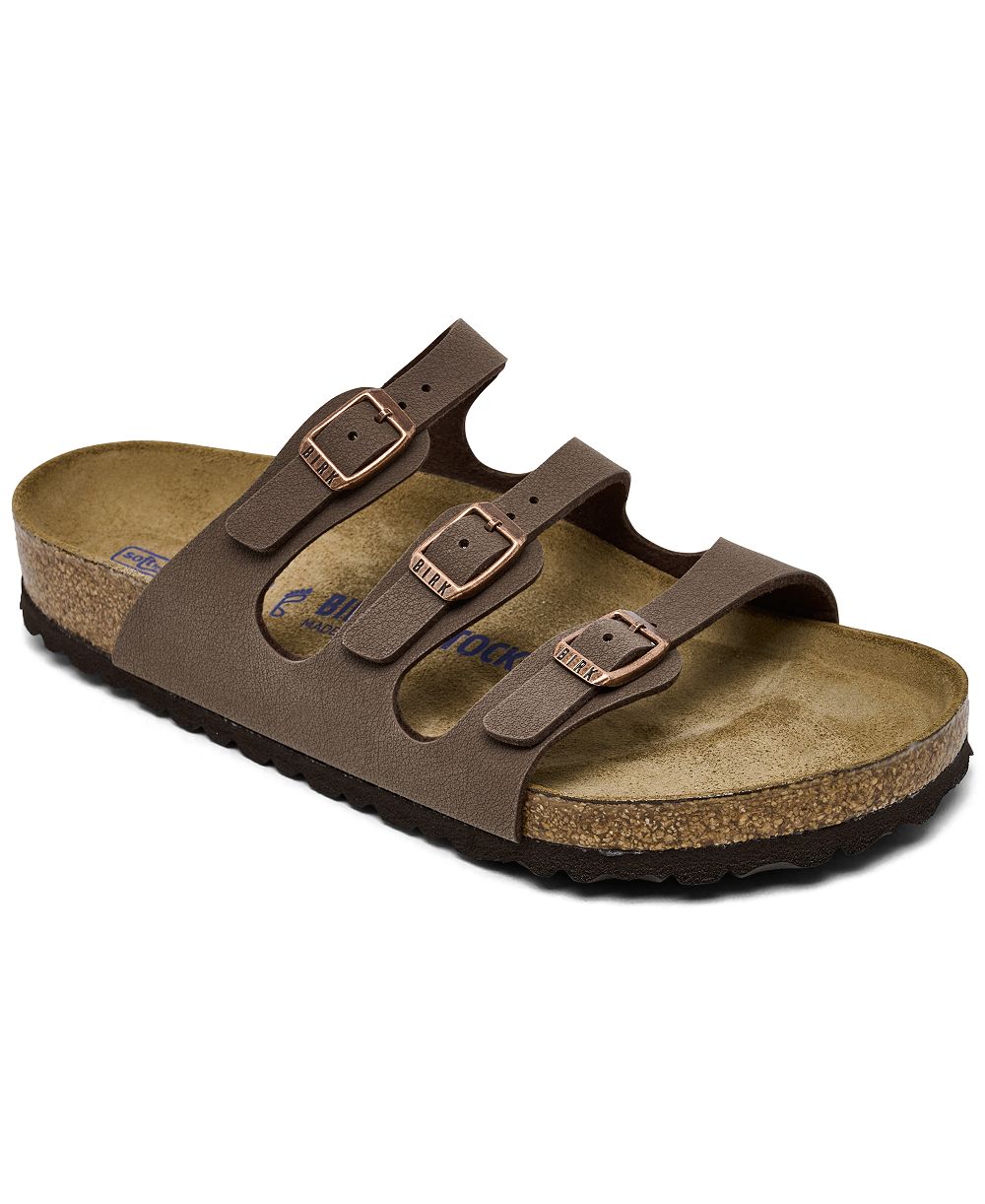 Birkenstock Женские сандалии Florida Birko-Flor Nubuck с мягкой стелькой