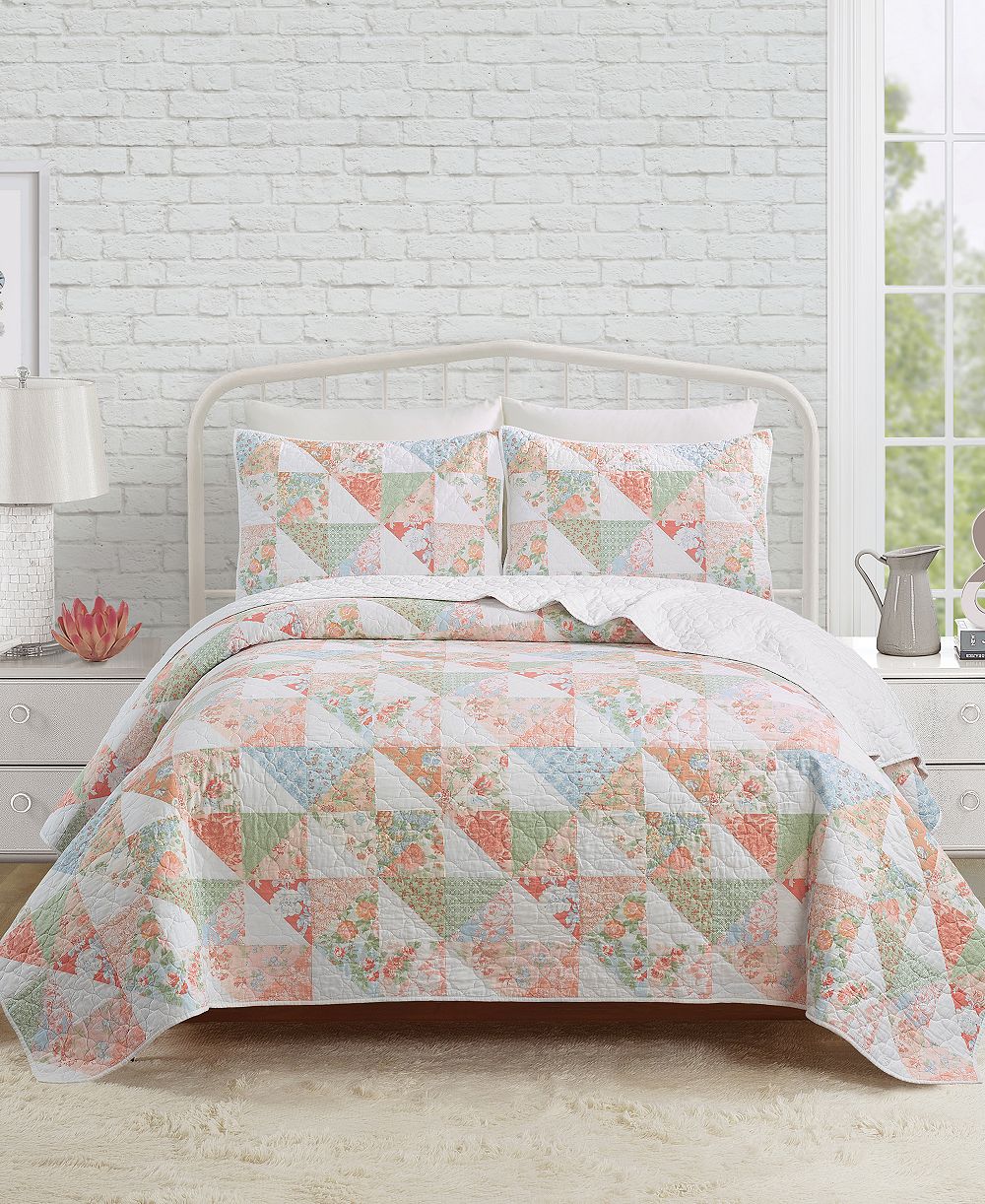 Modern Heirloom комплект одеял Coventry Pieced, 3 предмета, размер Full/Queen