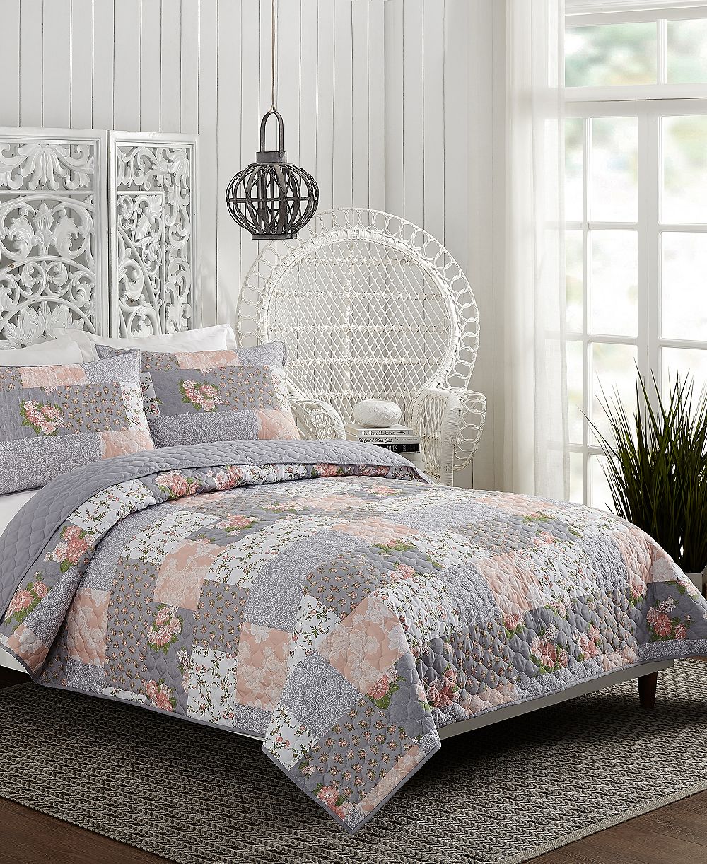 Modern Heirloom La Flor лоскутное одеяло, комплект из 2 предметов, размер Twin/Twin XL