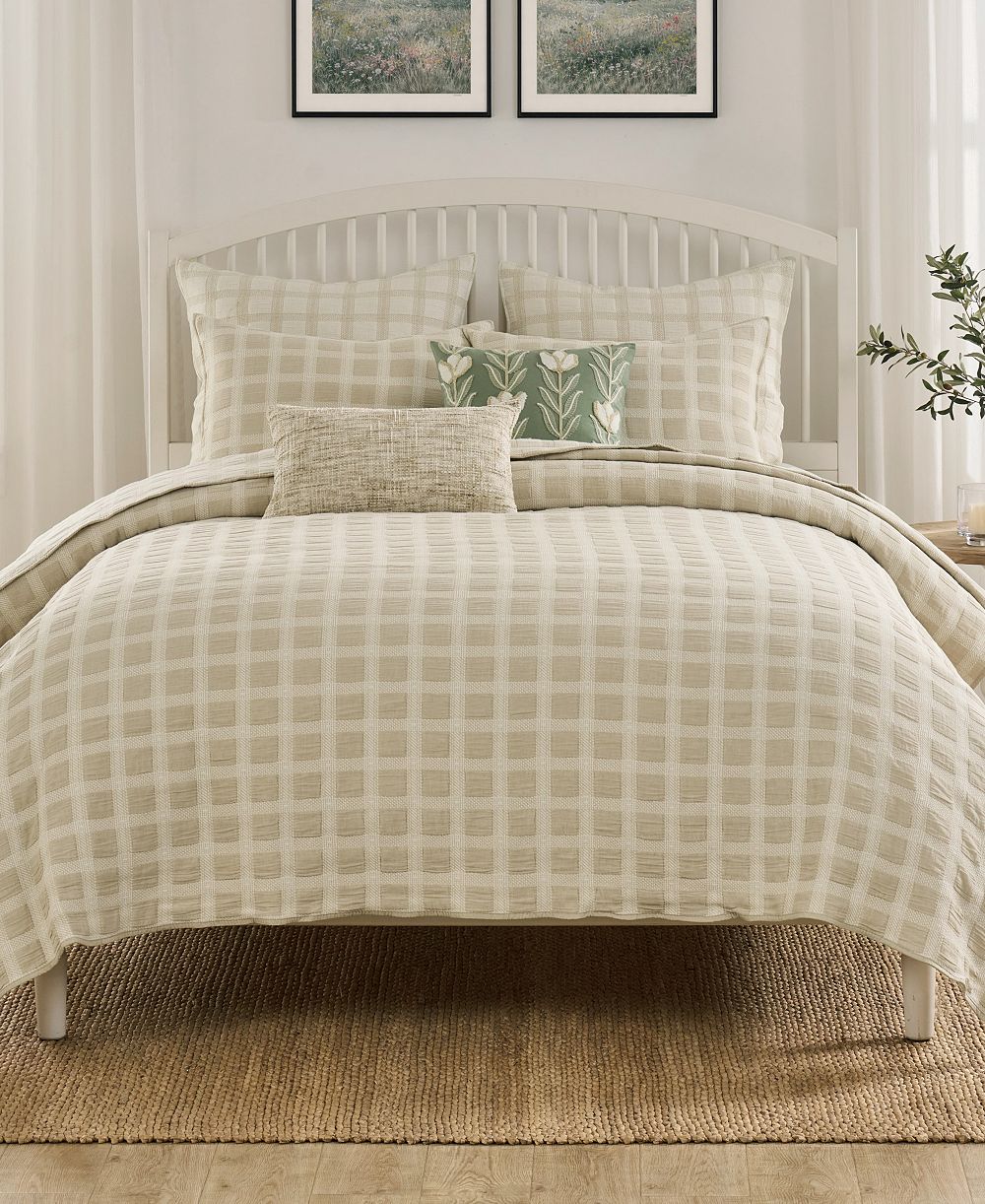 Greenland Home Fashions Millhouse Jacquard-Woven комплект из 3 предметов, Full/Queen