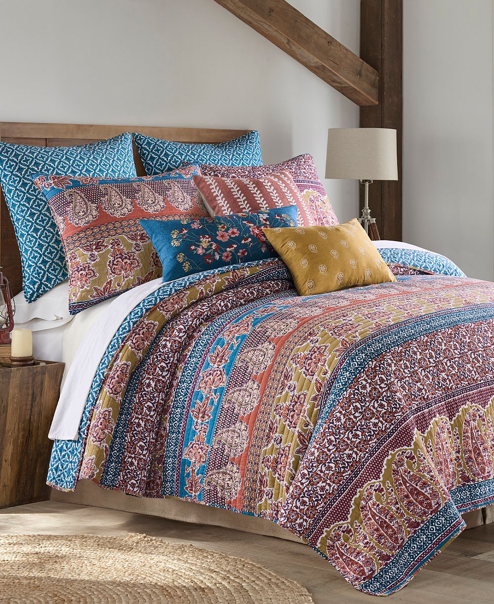 Levtex Home Kirana Reversible 3-Piece Quilt Set, King/California King