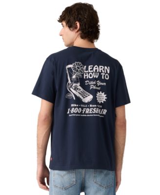 Levi's Мужская футболка с круглым вырезом и принтом